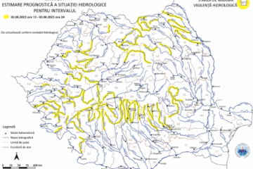 Cod galben de viituri pe râuri din 29 de judeţe, până la miezul nopţii