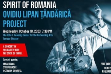 Concert extraordinar Ovidiu Lipan Țăndărică – “Spirit of Romania”, la Washington. Ambasada dedică spectacolul solidarității cu Israelul. Spectacolul se joacă cu casa închisă