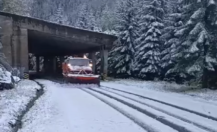 Aer polar peste România. Prima zăpadă din această toamnă în zonele înalte de munte. La Bâlea Lac stratul de zăpadă are 15 centimetri