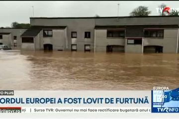Nordul Europei, lovit de o furtună puternică. Sute de persoane au fost evacuate din calea inundațiilor