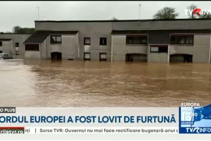 Nordul Europei, lovit de o furtună puternică. Sute de persoane au fost evacuate din calea inundațiilor