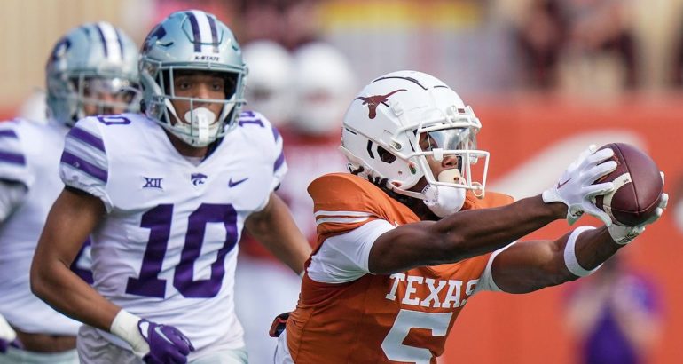 no-7-texas-vs-no.-23-kansas-state-live-updates:-ad-mitchell-catches-37-yard-td-pass-for-7-0-lead-–-burnt-orange-nation