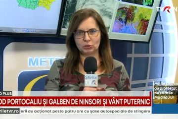 Cod portocaliu și galben de ninsori și vânt puternic. Vremea se răcește, iar ploaia se transformă în ninsoare. Vom avea un weekend cu vreme extremă în multe regiuni, mai ales la munte unde va fi viscol