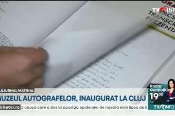 Demers cultural şi istoric, la Cluj-Napoca. A fost deschis Muzeul Autografelor, unde pot fi admirate 127 de texte însoțite de autografele unor mari personalități