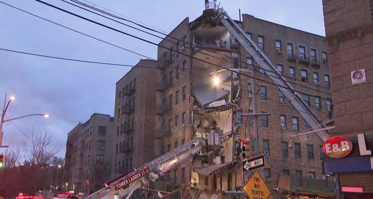 building-partially-collapses-in-the-bronx-–-cbs-news