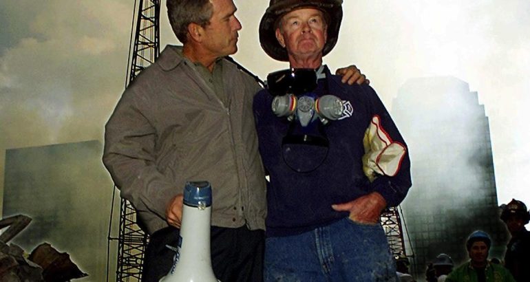 fdny-firefighter-bob-beckwith,-from-iconic-9/11-photo-with-president-george-w.-bush,-dies-–-cbs-new-york