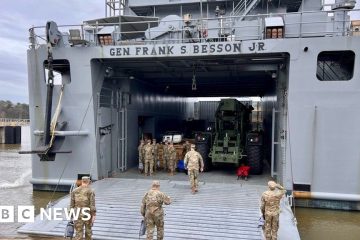 US military ship heading to Gaza to build port – BBC.com