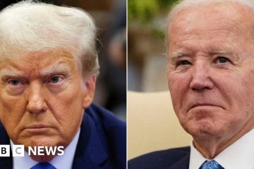 Donald Trump posts video of truck showing hog-tied Joe Biden – BBC.com