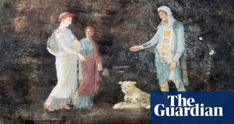 banquet-room-with-preserved-frescoes-unearthed-among-pompeii-ruins-–-the-guardian