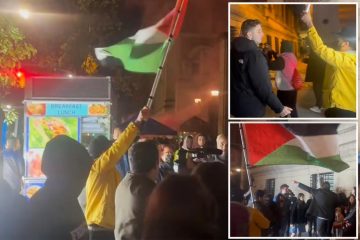 Anti-Israel protester screams ‘Go back to Poland’ at demonstrators with Israeli flag outside Columbia, harrowing video shows – New York Post
