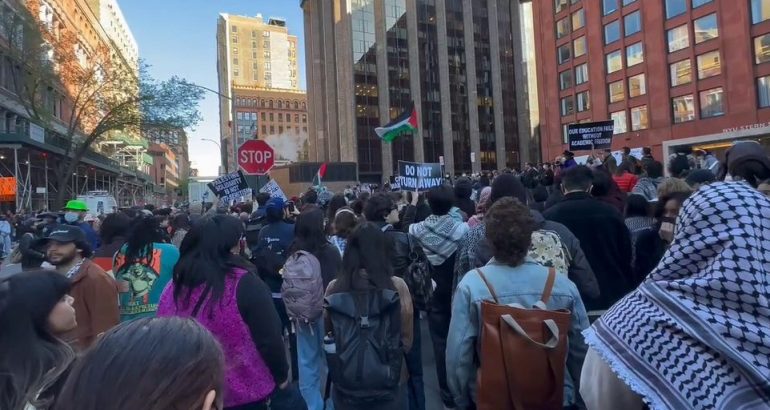 nyu-protesters-chant-„from-the-river-to-the-sea”-–-fox-news